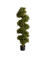 46" Boxwood Spiral Topiary Artificial Tree