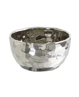 8.75" Designer Silver-Tone Bowl