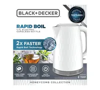 Black & Decker Honeycomb Collection 1.7-Liter Rapid Boil Electric Cordless Kettle