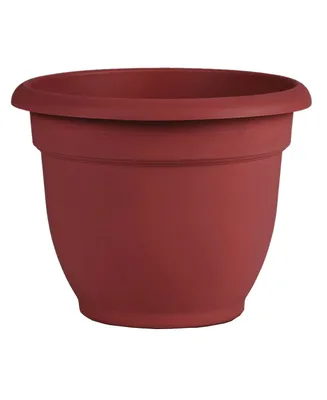 Bloem AP1013 Ariana Planter with Self-Watering Disk, Burnt Red - 10 inches