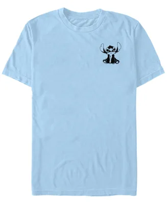 Men's Lilo Stitch Vintage-Like Lined Short Sleeve T-shirt