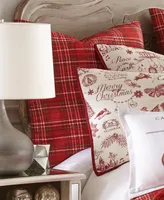 Levtex Yuletide Plaid 2-Pc. Sham Set, European