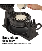 Hamilton Beach Nonstick Rotating Double Belgian Waffle Maker