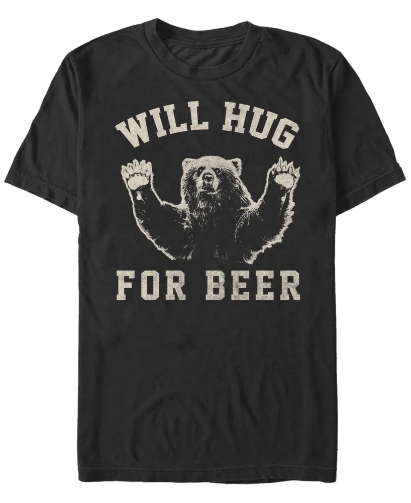 Fifth Sun Men's Beer Hugs Short Sleeve Crew T-shirt