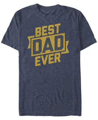Fifth Sun Men's Best Dad Ever Short Sleeve Crew T-shirt