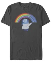 Fifth Sun Men's Sadness Rainbow Short Sleeve Crew T-shirt