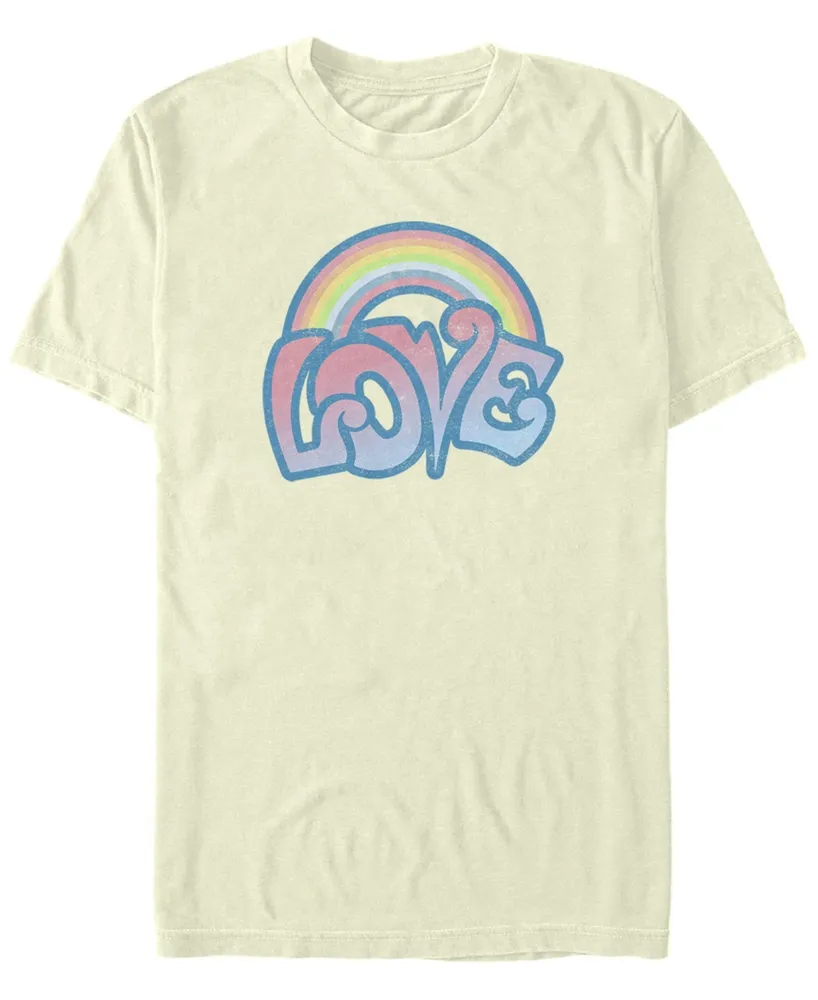 Fifth Sun Men's Love Rainbow Short Sleeve Crew T-shirt