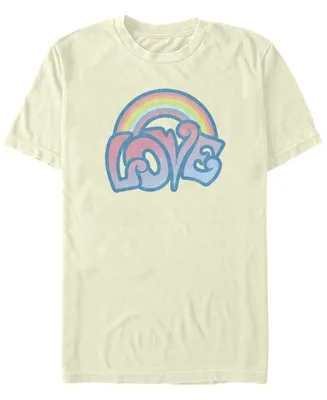 Fifth Sun Men's Love Rainbow Short Sleeve Crew T-shirt