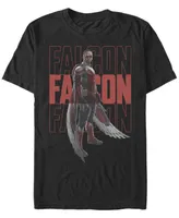 Fifth Sun Men's Falcon Repeating Short Sleeve Crew T-shirt