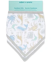 aden by aden + anais Baby Boys or Baby Girls Bandana Bibs, Pack of 2