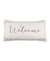 Levtex Cosima Welcome Decorative Pillow, 12" x 24"