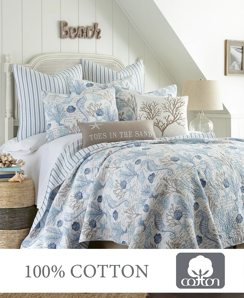 Levtex Galapagos Blue Coral Reef 2-Pc. Quilt Set, Twin