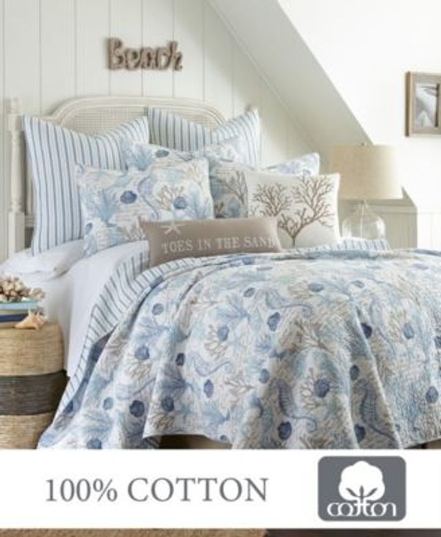 Levtex Galapagos Blue Coral Reef Quilt Sets