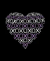 Women's Word Art Xoxo Heart T-Shirt