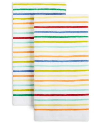 Fiesta Tropical Stripe Kitchen Towels, Set of 2