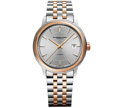 Raymond Weil Men's Swiss Automatic Maestro Two-Tone Stainless Steel Bracelet Watch 39mm