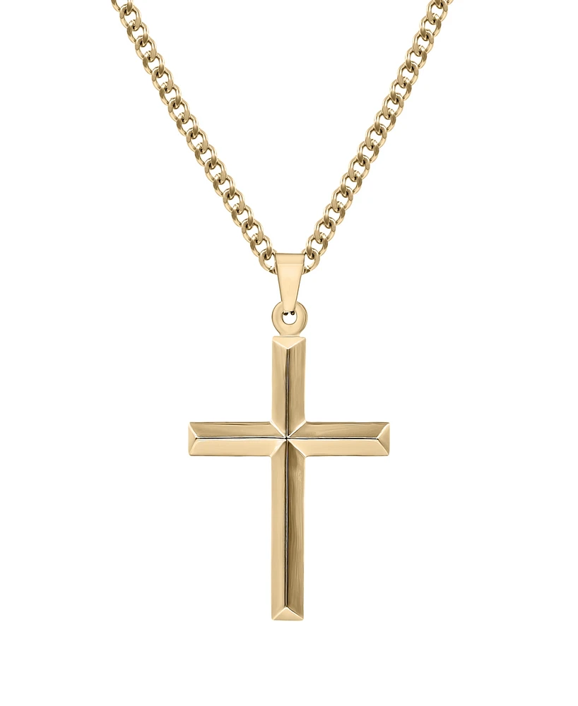 Men's Cross 24" Pendant Necklace Stainless Steel