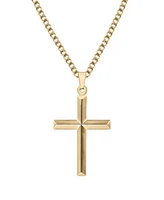 Men's Cross 24" Pendant Necklace Stainless Steel