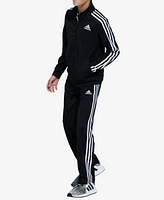 adidas Big Boys Zip Front Iconic Tricot Jacket