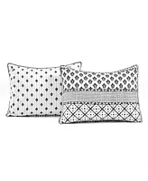 Lush Decor Monique Stripe 3 Piece Quilt Set
