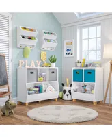 Kids Catch-All Multi-Cubby 35" Toy Organizer