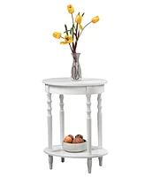 Classic Accents Brandi Oval End Table with Shelf