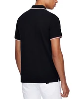 A|X Armani Exchange Men's Contrast Tipped Polo Shirt