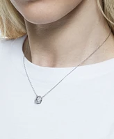 Swarovski Rhodium-Plated Millenia Pendant Necklace, 15" + 2" extender