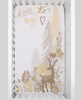 Deer To My Heart Tree Leaf Photo Op Fitted Crib Sheet