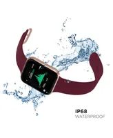 iTouch Air 3 Unisex Heart Rate Merlot Strap Smart Watch 40mm