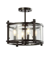 Hampdon Modern Drum Led Flush Mount