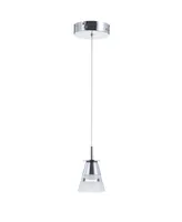 Alain 1-Light Adjustable Metal Integrated Led Pendant