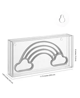 Rainhow Contemporary Glam Acrylic Box Usb Operated Led Neon Light