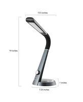 Milton Aluminum Contemporary Minimalist Adjustable Head Dimmable Usb Charging Led Task Lamp