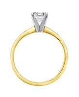 Diamond Emerald-Cut Solitaire Engagement Ring (1 ct. t.w.) 14k White or Yellow Gold