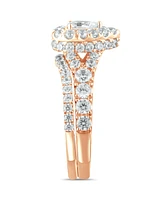 Diamond Pear-Cut Halo Bridal Set (2. ct. t.w.) 14K White, Yellow or Rose Gold