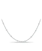 Giani Bernini Sterling Silver Necklace, 18" Small Bead Singapore Chain