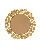 Martha Stewart Collection Eden Gold-Tone Foil Ginkgo Mirror Set, 30.5" x 30.5" - Gold