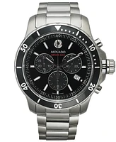 Movado Men's Swiss Chronograph Series 800 Performance Steel Bracelet Diver Watch 42mm
