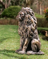 Glitzhome Guardian Standing Lion Statue