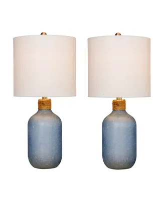 Fangio Lighting Glass Table Lamps, Set of 2