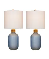 Fangio Lighting Glass Table Lamps, Set of 2