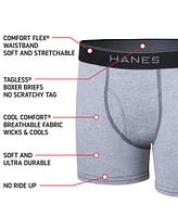 Hanes Big Boys Ultimate Cotton Blend Boxer Briefs, Pack of 5