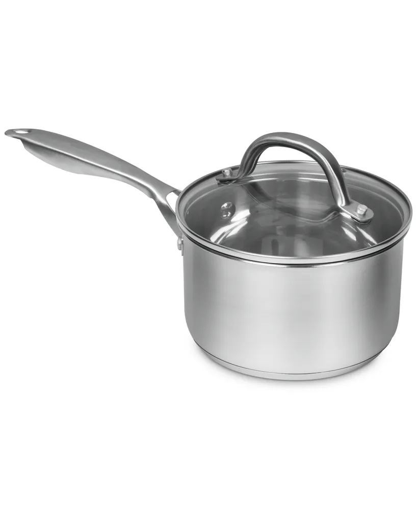 Sedona Kitchen Pro Stainless Steel 1.5-Qt. Saucepan with Glass Lid