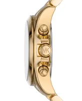 Michael Kors Women's Bradshaw Gold-Tone Stainless Steel Bracelet Watch 36mm
