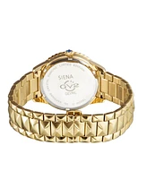 Gevril Women's Siena Swiss Quartz Ion Plating Gold-Tone Bracelet Watch 38mm