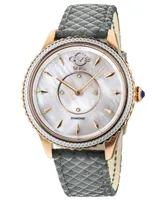 Gevril Women's Siena Swiss Quartz Italian Leather Strap Watch 38mm