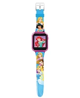 Disney Princess Kid's Touch Screen Pink Silicone Strap Smart Watch, 46mm x 41mm