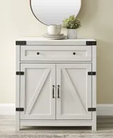 Farmhouse Barn Door Accent Cabinet