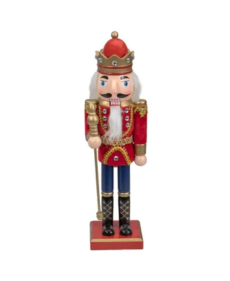 Northlight Traditional Christmas Nutcracker King with Sceptre